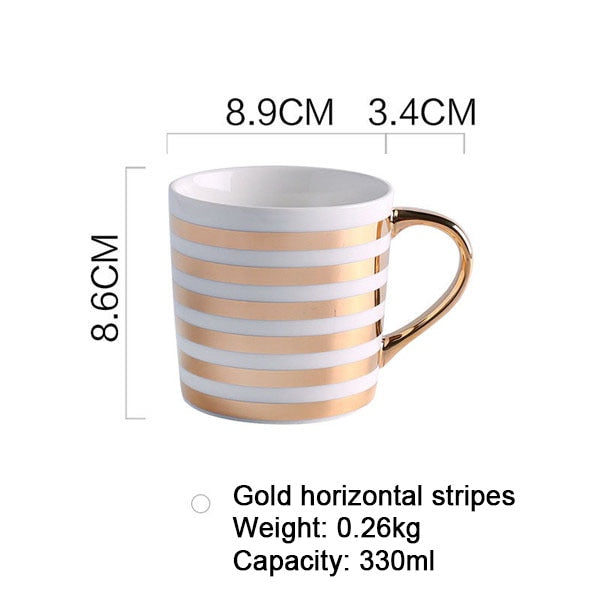 Gold Plating Handle Mug